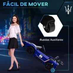 Homcom - Maserati GT2 eléctrico Azul con mando