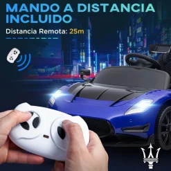 Homcom - Maserati GT2 eléctrico Azul con mando