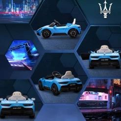 Homcom - Maserati MC20 eléctrico Azul con mando