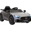 Homcom - Mercedes Benz AMG GTR eléctrico Plata con mando