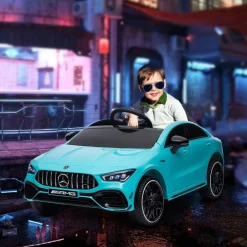 Homcom - Mercedes Benz AMG CLA 45 eléctrico Azul con mando