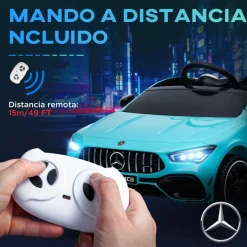 Homcom - Mercedes Benz AMG CLA 45 eléctrico Azul con mando