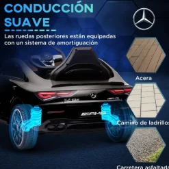 Homcom - Mercedes Benz AMG CLA 45 eléctrico Negro con mando