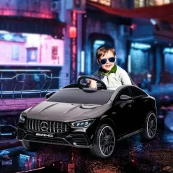 Homcom - Mercedes Benz AMG CLA 45 eléctrico Negro con mando