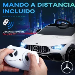 Homcom - Mercedes Benz AMG CLA 45 eléctrico Blanco con mando