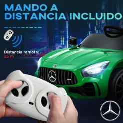 Homcom - Mercedes Benz AMG GTR eléctrico Verde con mando