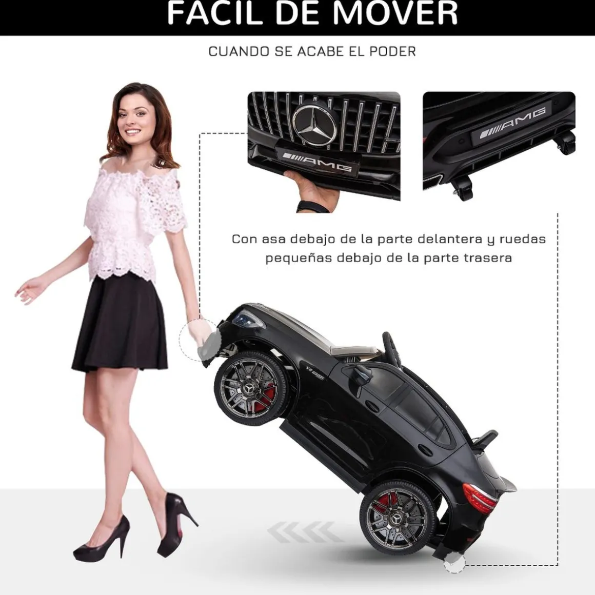 Homcom - Mercedes GLC Coupe Batería con control remoto