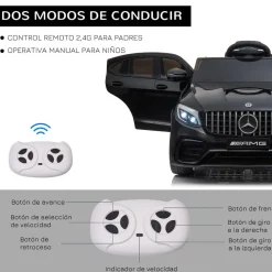 Homcom - Mercedes GLC Coupe Batería con control remoto