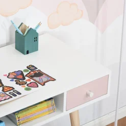 Homcom - Mesa de escritorio infantil
