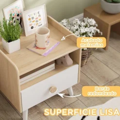 Homcom - Mesilla de noche infantil