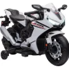 Homcom - Moto eléctrica Honda blanca