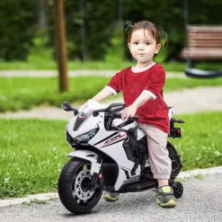 Homcom - Moto eléctrica Honda blanca