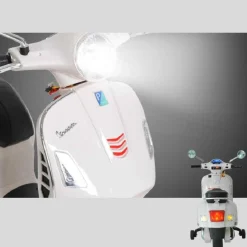 Homcom - Moto Eléctrica Infantil Blanco HomCom