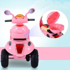 Homcom - Moto Eléctrica Infantil Tipo Triciclo HomCom