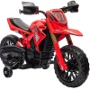 Homcom - Moto eléctrica para niños Rojo