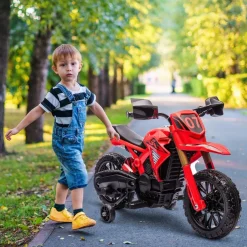 Homcom - Moto eléctrica para niños Rojo