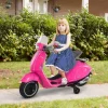 Homcom - Moto Eléctrica Vespa Infantil Rosa HomCom