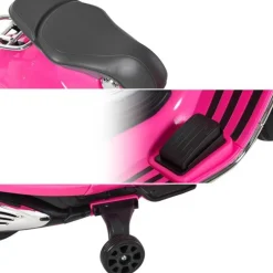 Homcom - Moto Eléctrica Vespa Infantil Rosa HomCom