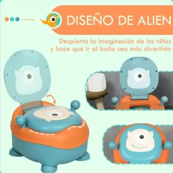 Homcom - Orinal de aprendizaje alien