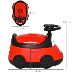 Homcom - Orinal para bebés en forma de coche