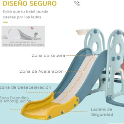 Homcom - Parque infantil de actividades 3 en 1