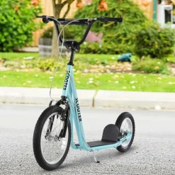 Homcom - Patinete Ajustable Para Niños Azul HomCom