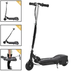 Homcom - Patinete Eléctrico Plegable Acero Negro HomCom