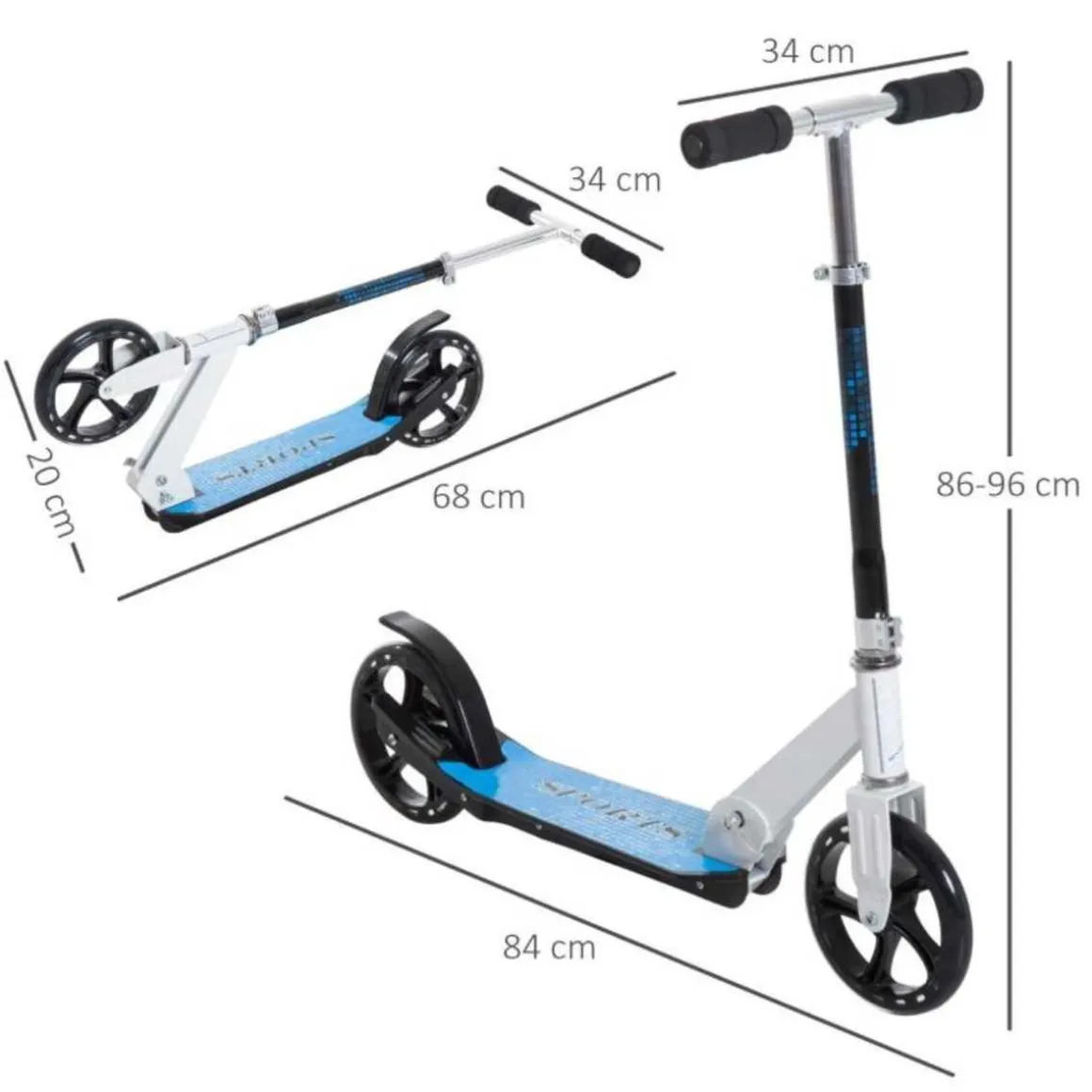 Homcom - Patinete Para Niños Ligero Homcom