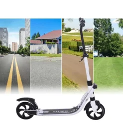 Homcom - Patinete Plegable de Aluminio