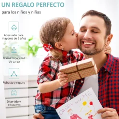 Homcom - Patinete Scooter regulable Azul