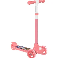 Homcom - Patinete Tri-scooter Rosa con luces