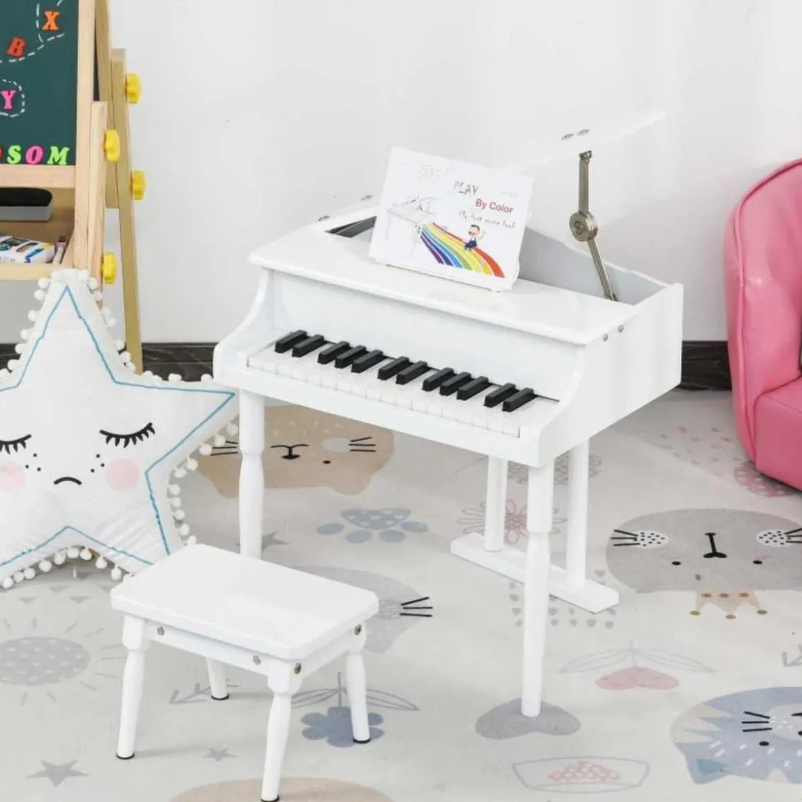 Homcom - Piano de Cola Electrónico 30 Teclas