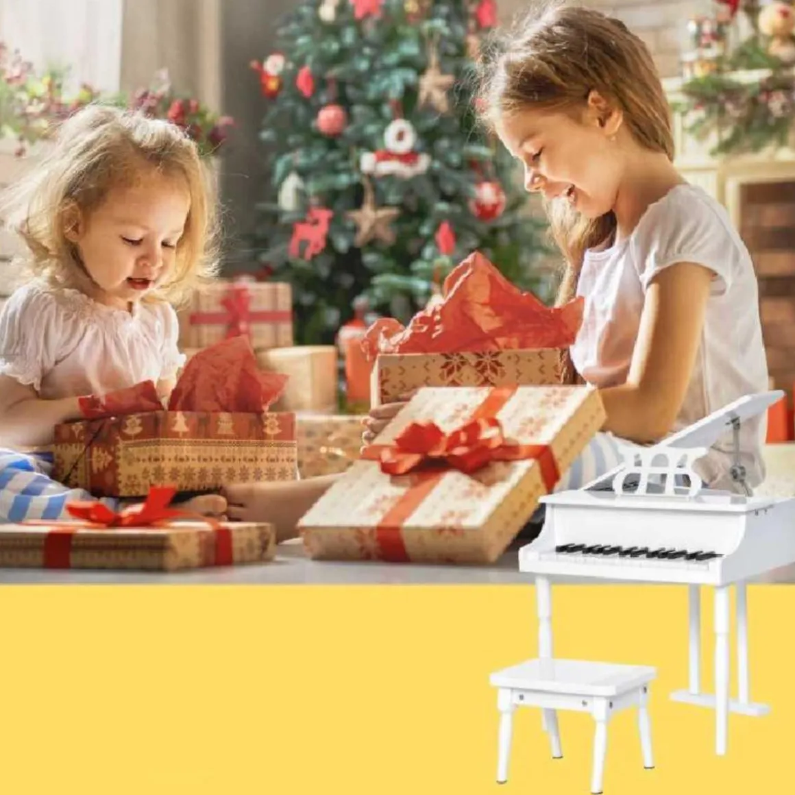 Homcom - Piano de Cola Electrónico 30 Teclas