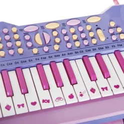 Homcom - Piano Infantil 37 Teclas Rosa HomCom