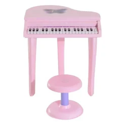 Homcom - Piano Infantil Electrónico Rosa HomCom