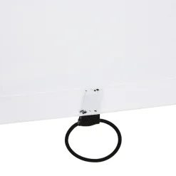 Homcom - Portería de fútbol con lona de entrenamiento Blanco