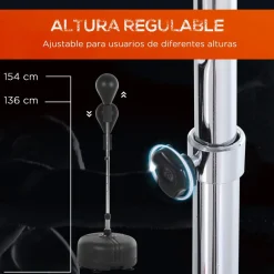 Homcom - Punching Ball con altura ajustable