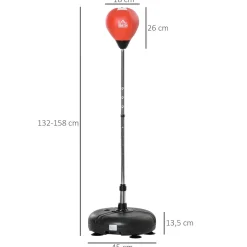 Homcom - Punching Ball con altura ajustable