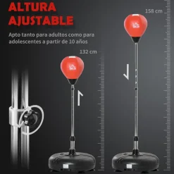 Homcom - Punching Ball con altura ajustable