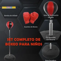 Homcom - Punching Ball con guantes