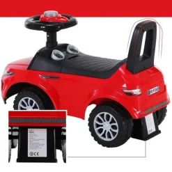 Homcom - Quad Correpasillos sin Pedales Rojo HomCom