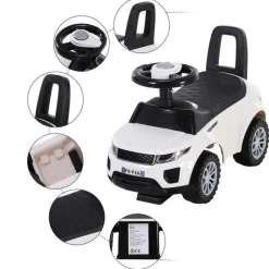 Homcom - Quad Correpasillos sin Pedales Blaco HomCom