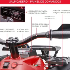 Homcom - Quad eléctrico