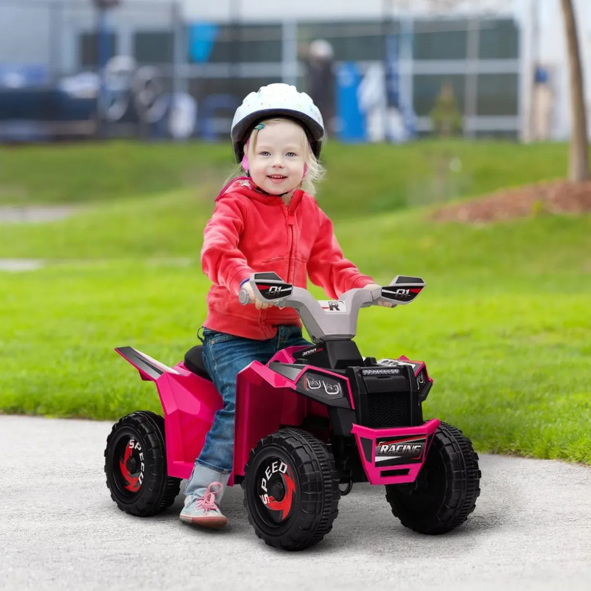 Homcom - Quad eléctrico batería 6 V