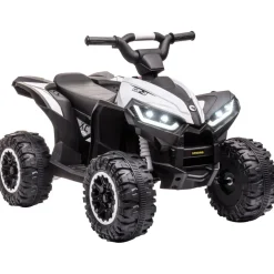 Homcom - Quad eléctrico 12V blanco