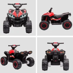 Homcom - Quad eléctrico 12V rojo