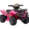 Homcom - Quad eléctrico 6V rosa