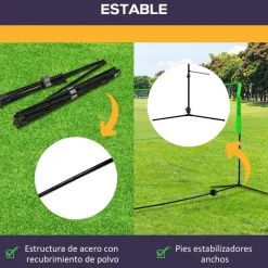 Homcom - Red con soportes y accesorios