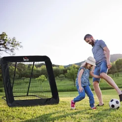 Homcom - Red de rebote con ángulo ajustable