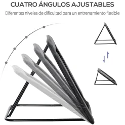 Homcom - Red de rebote con ángulo ajustable